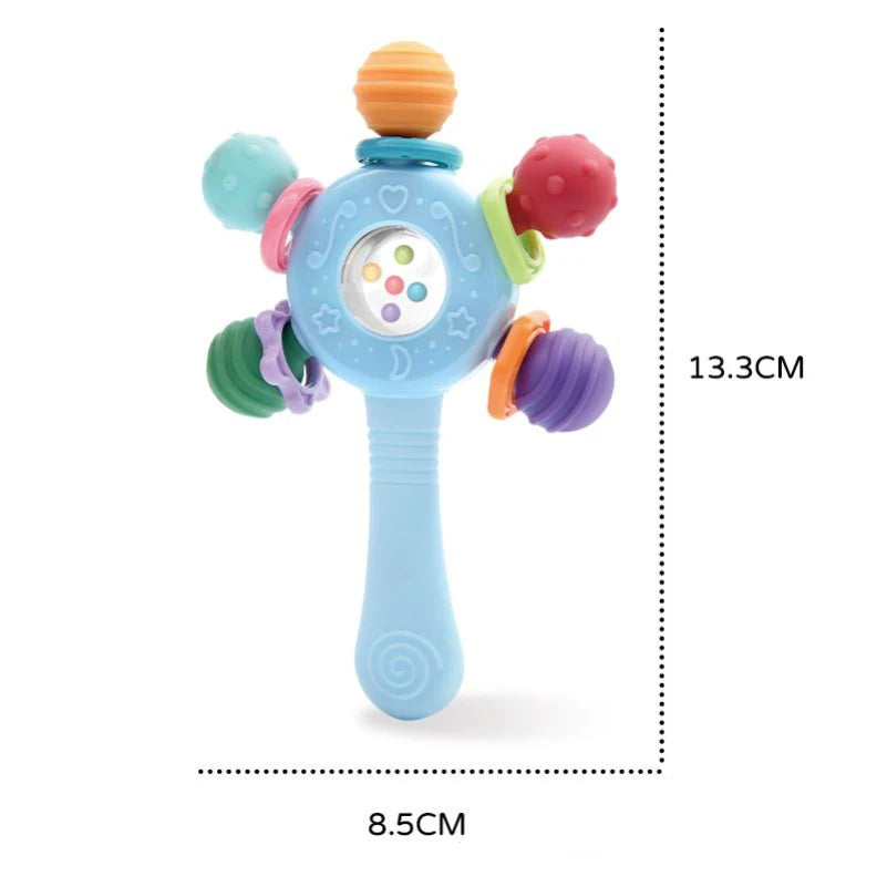 Montessori Sensory Baby Rattle and Teether Toy