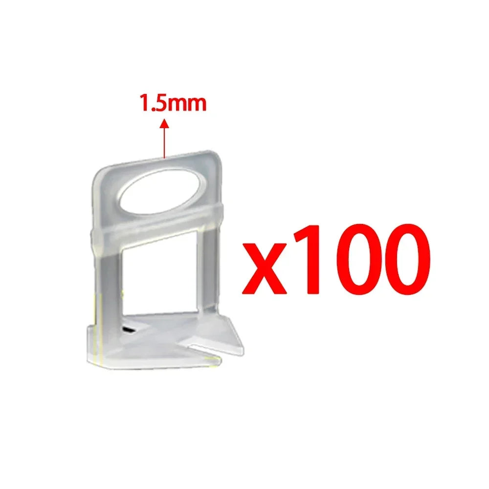 Tile Leveling System with Clips, Wedges & Pliers