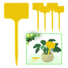Yellow T-Type Garden Plant Labels with Stakes