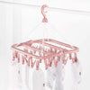 Foldable Laundry Drying Rack with 32 Clips