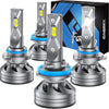 H11/H9/H8 and 9005/HB3 LED Headlight Bulbs Combo with Fan - 6500K Cool White
