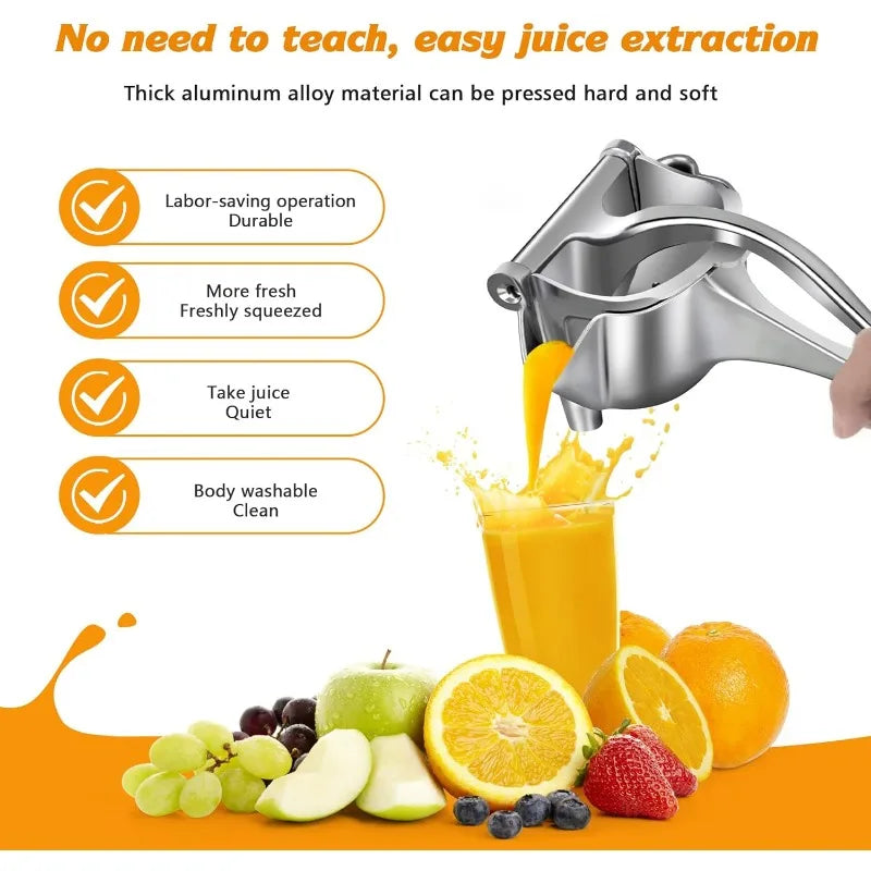 Manual Citrus Juicer – Heavy-Duty Aluminum Squeezer