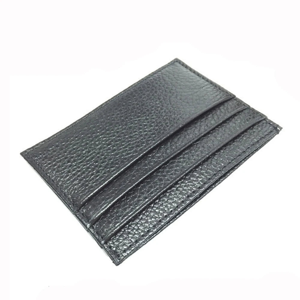 Genuine Leather Credit Card Holder – Slim ID & Card Case