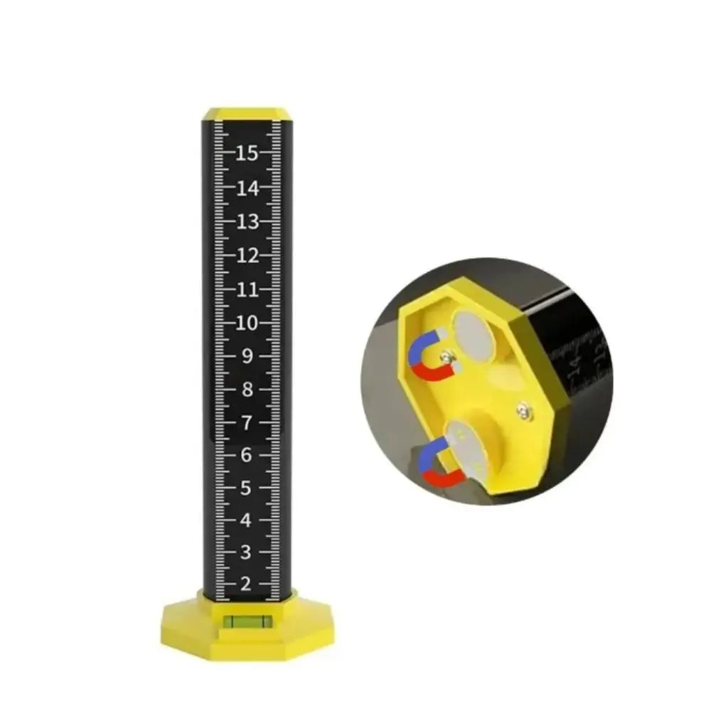 Magnetic Ceiling Leveling Ruler with Dual-Sided Scale
