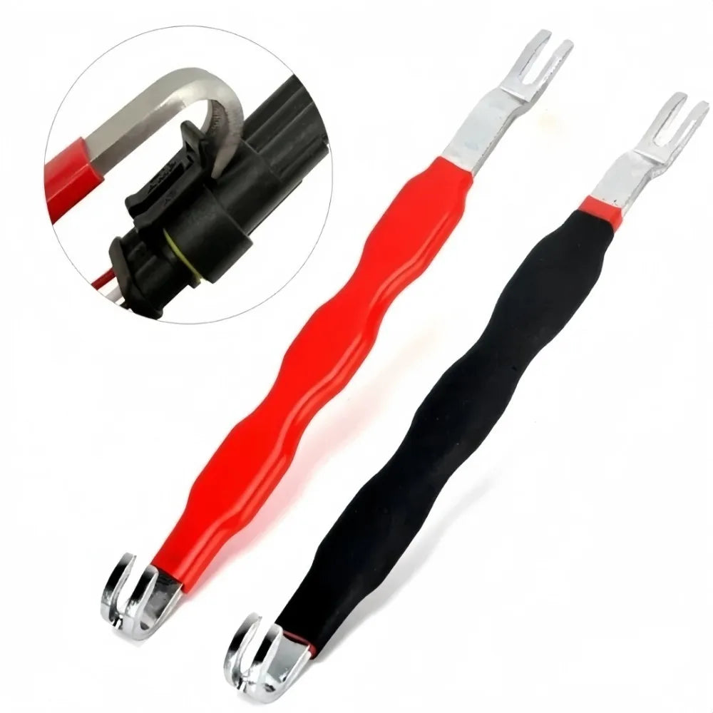 Universal Electrical Connector Disconnect Pliers with Dual-Head Design