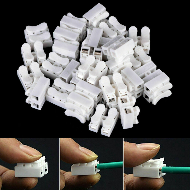 Quick Splice Wire Connectors (2-Pin, Pack of 10)