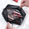Travel Mesh Cosmetic Bag with Zipper Closure