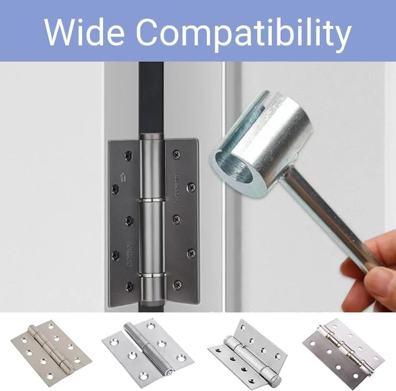 A set of double-ended door hinge adjustment wrenches shown in various angles and configurations.