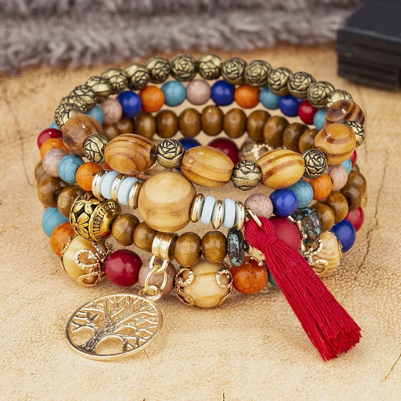 Pulsera Boho Árbol de la Vida - Set