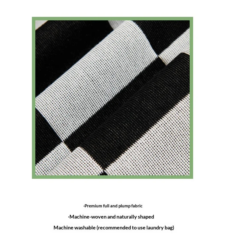 Checkerboard Jacquard Sofa Cover – Washable Nordic Style Slipcover