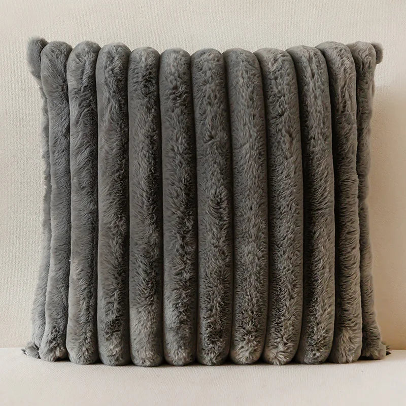 Striped Corduroy Throw Pillow Cover