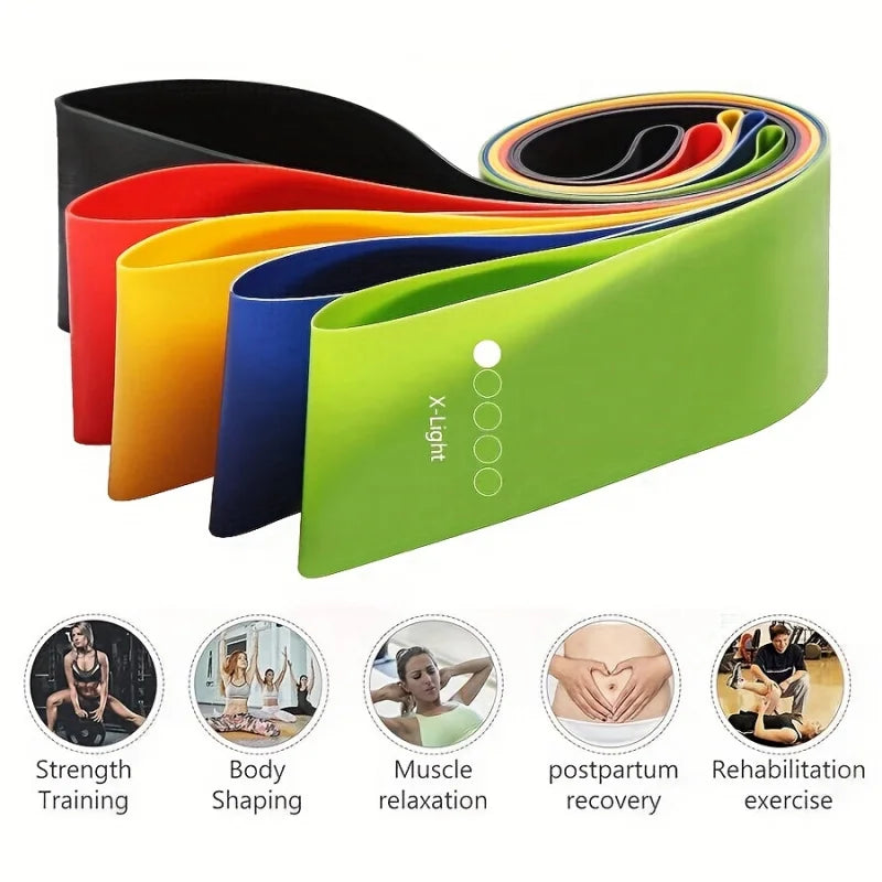 5-Level Resistance Band Set for Strength & Flexibility Training