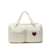 Charming Bear Embroidery Diaper Bag for Modern Parents