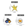 Fun Meteor Enamel Pin with Star Design