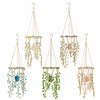 Crystal Willow Suncatcher Wind Chime in Natural Stone Finish