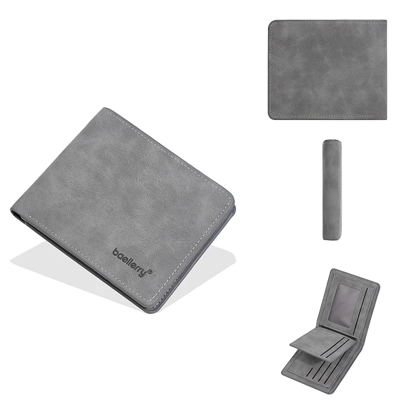 Minimalist Card Holder Wallet for Men with Multiple Slots