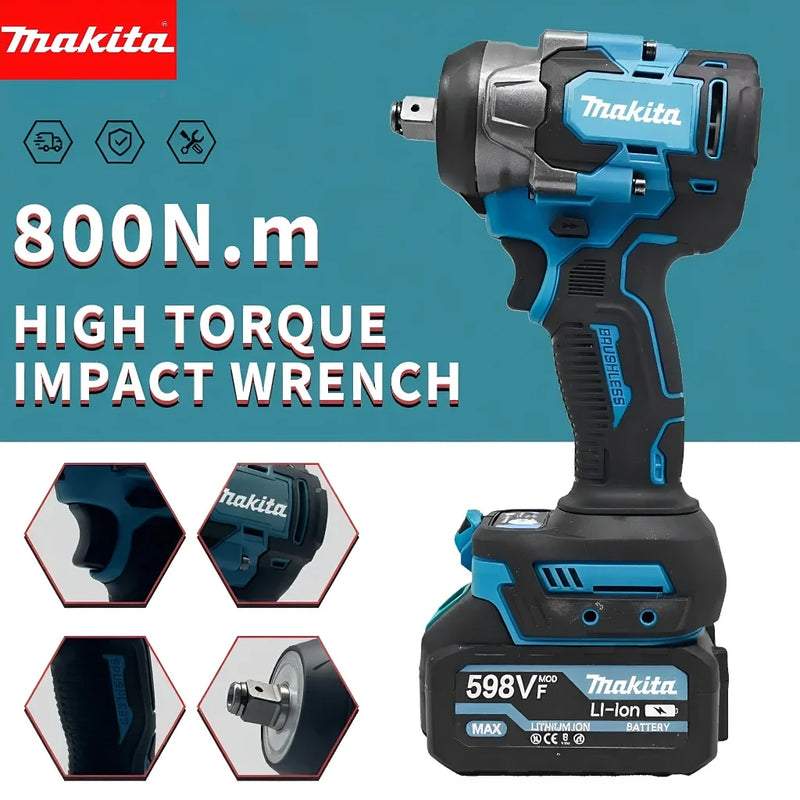 Cordless Brushless Impact Wrench - 800Nm High Torque