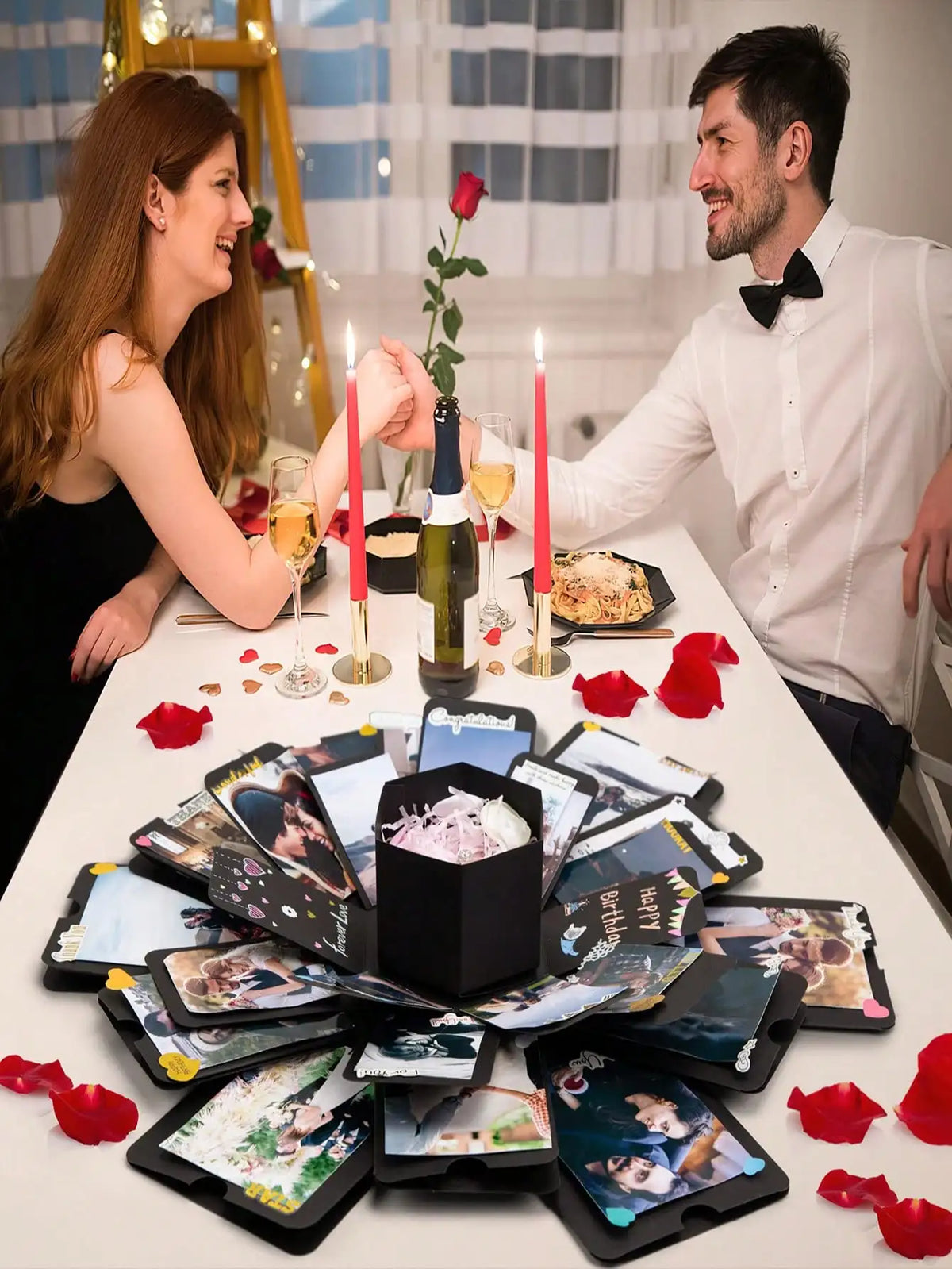 DIY Explosion Photo Album Box for Anniversary Surprises