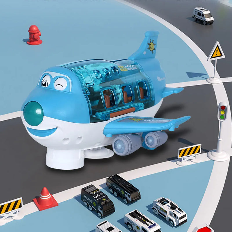 Avión Eléctrico Interactivo con Luces y Música