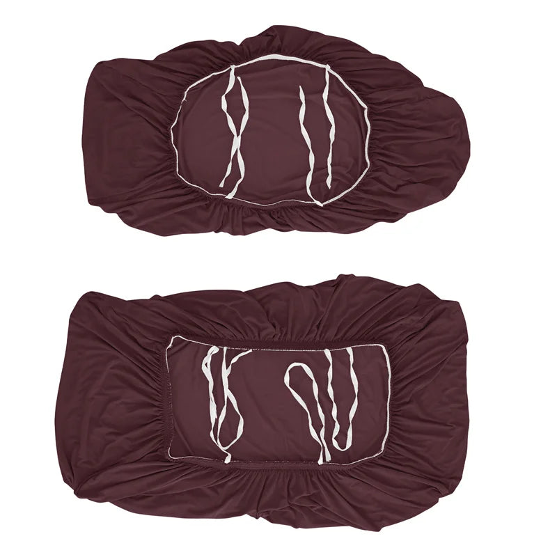 Stretchable RV Dinette Cushion Cover Set - 2 Piece Bench & Backrest Protector