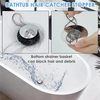 Push-Down Tub Drain Stopper with Hair Catcher