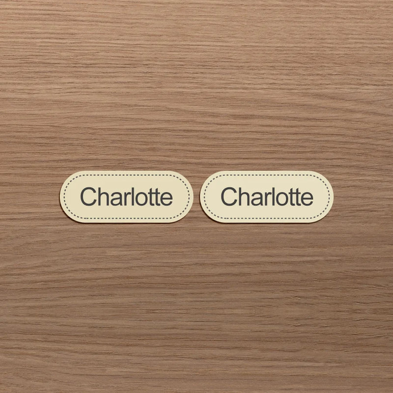 Washable Iron-On Name Labels for Kids' Clothing
