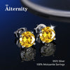 S925 Sterling Silver Moissanite Stud Earrings
