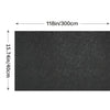 Black self-adhesive wallpaper roll measuring 118 inches by 15.74 inches.