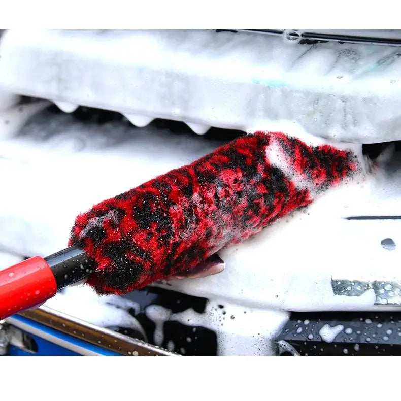 Plush Wheel Cleaning Brush Set for Cars and Motorcycles