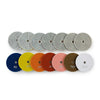4-Inch Diamond Polishing Pads with Backer Pad (50-3000 Grit)