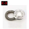 Metal Waistband Extender Buttons for Jeans and Pants