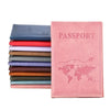 Cute Pink Leather Passport Holder with Card Slots
