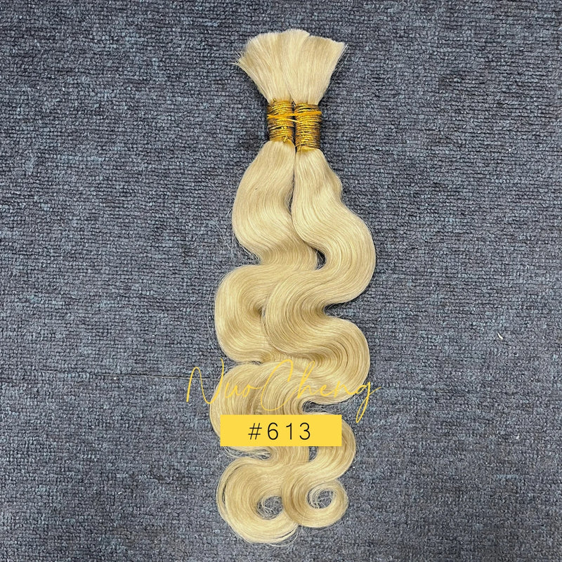 Blonde Body Wave Human Braiding Hair