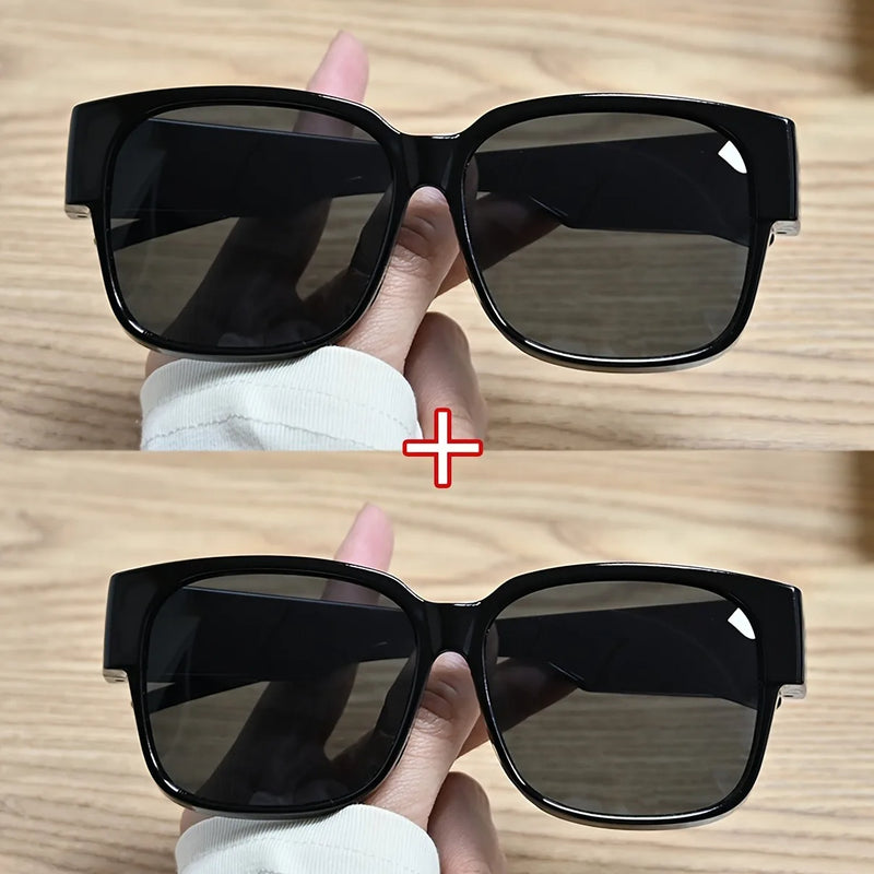 Oversized Square Sunglasses for Glasses Wearers