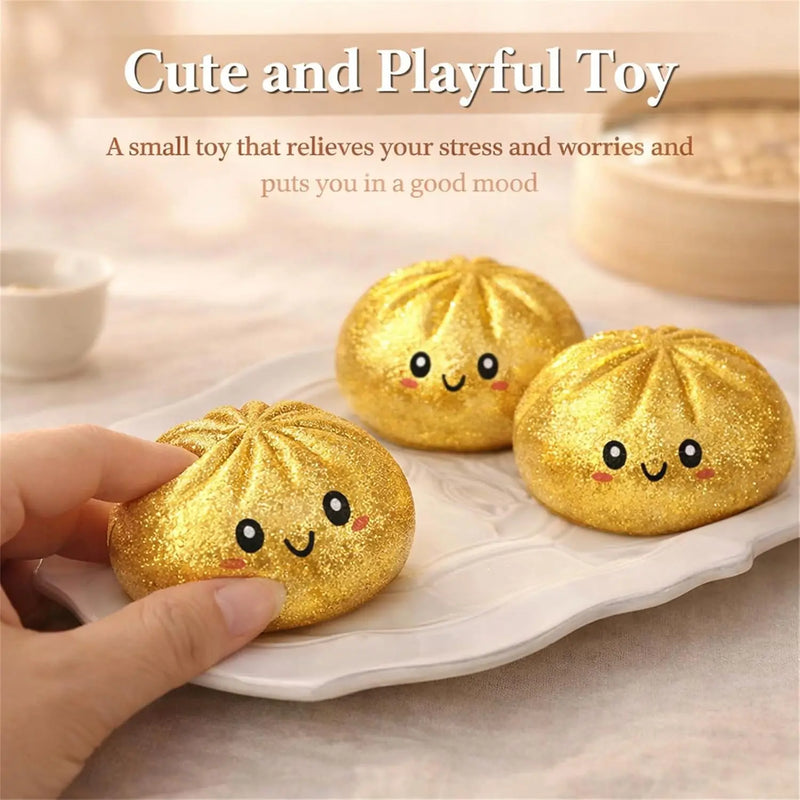 Glitter Dumpling Squishy Toy