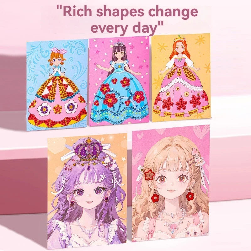 Kit Créatif Princesse DIY : Art du Papier, Maquillage & Peinture Strass