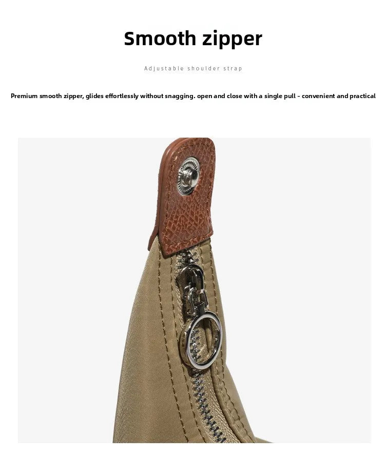 Lightweight Nylon Crossbody Bag with Adjustable Strap