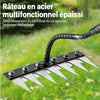 Heavy-Duty Carbon Steel Garden Weeding Rake