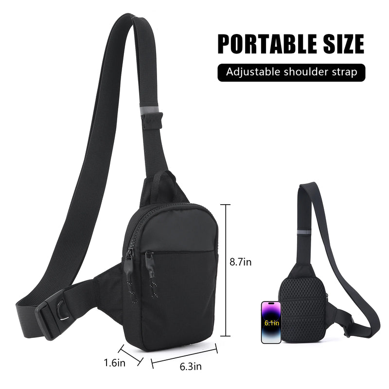 Compact RFID-Blocking Crossbody Bag