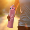 Personalized Engraved Stainless Steel Water Bottle with Straw