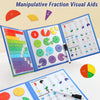 Magnetic Fraction Teaching Set with Charts & Erasable Practice Area