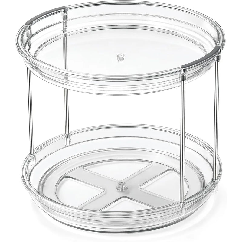 Two-Tier Rotating Spice & Condiment Organizer