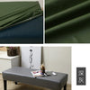 A dark olive green waterproof PU stretch bench cover shown in various angles and close-ups.