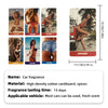 A set of six hanging car air fresheners featuring women in various poses and outfits