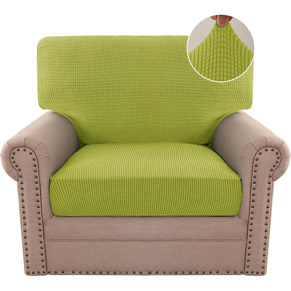 Stretchable Jacquard Sofa Cushion Covers with Anti-Slip Base