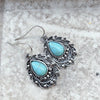 Turquoise Water Drop Dangle Earrings