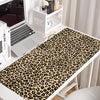 XXL Leopard Print Desk Mat with Non-Slip Rubber Base
