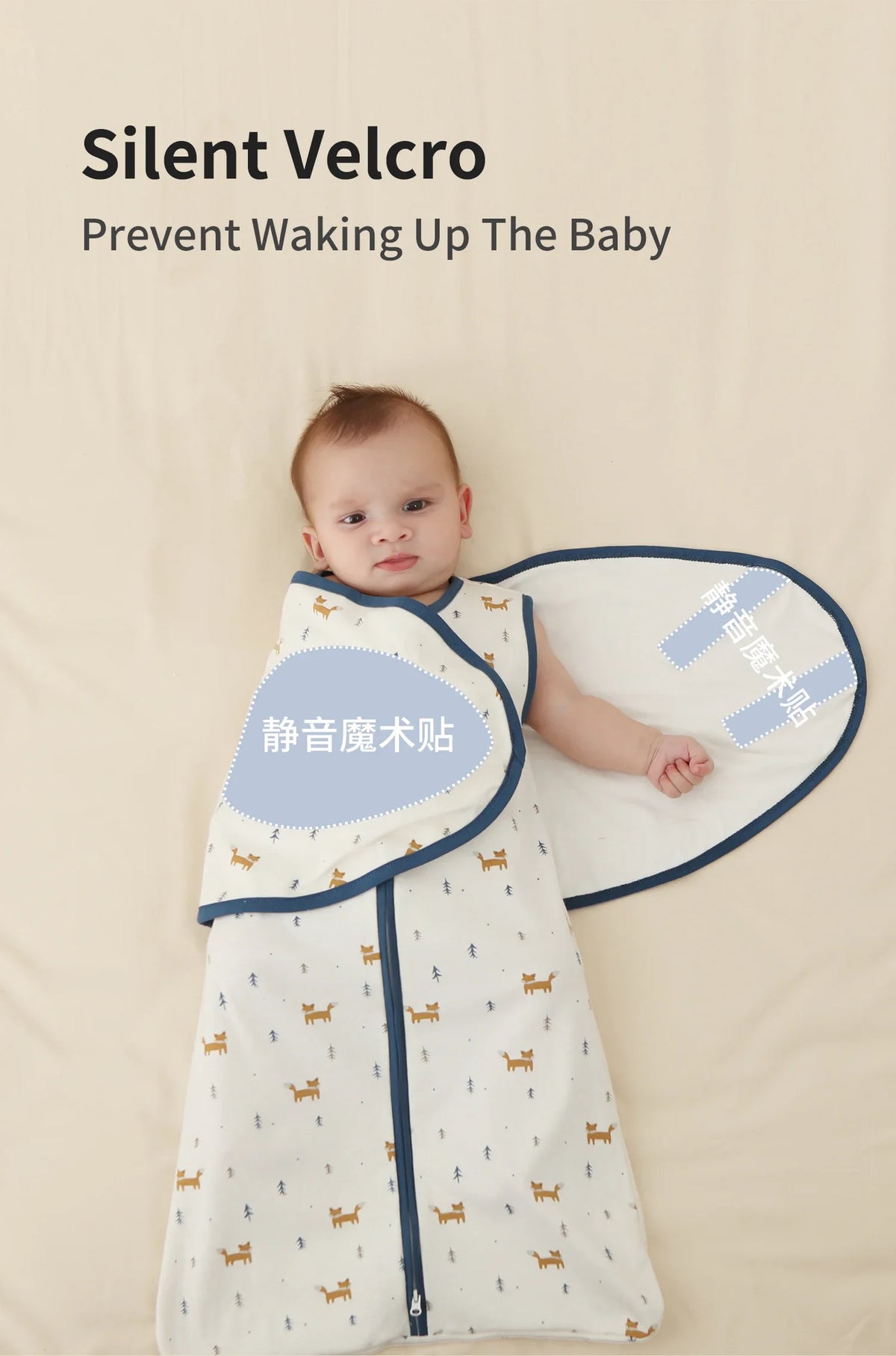 Lightweight Cotton Baby Sleeping Bag for Newborns