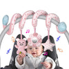 Spiral Baby Activity Toy with Mirror, Rattles, and Squeaker