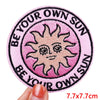 Encouraging Embroidered Iron-On Patches for Jackets, Jeans & Bags